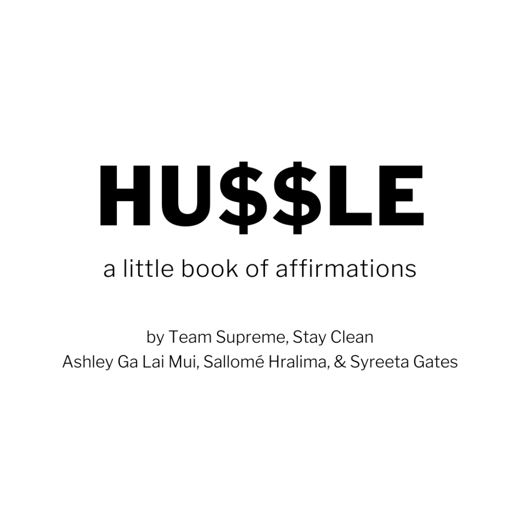 Nipsey Hussle affirmations Hu$$le book The Gates Preserve Gratuity Included #blkcreatives inside page
